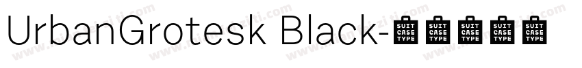 UrbanGrotesk Black字体转换